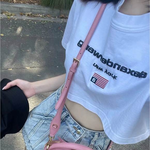 White Alexander wang cropped tee size S - Picture 5 of 5